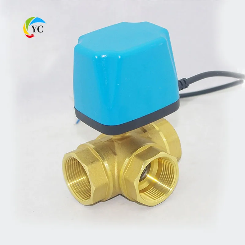 Высокий крутящий момент IP65 Электрический шаровой клапан FM резьба AC220V DC12V DC24V для центральной системы кондиционирования воздуха моторизованный регулирующий