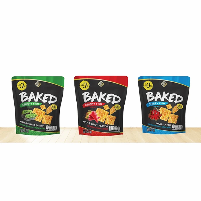 Запеченные чипсы с высоким содержанием белка от рыбы, диета с низким содержанием углерода, диета с низким содержанием жира, здоровая закуска из Таиланда