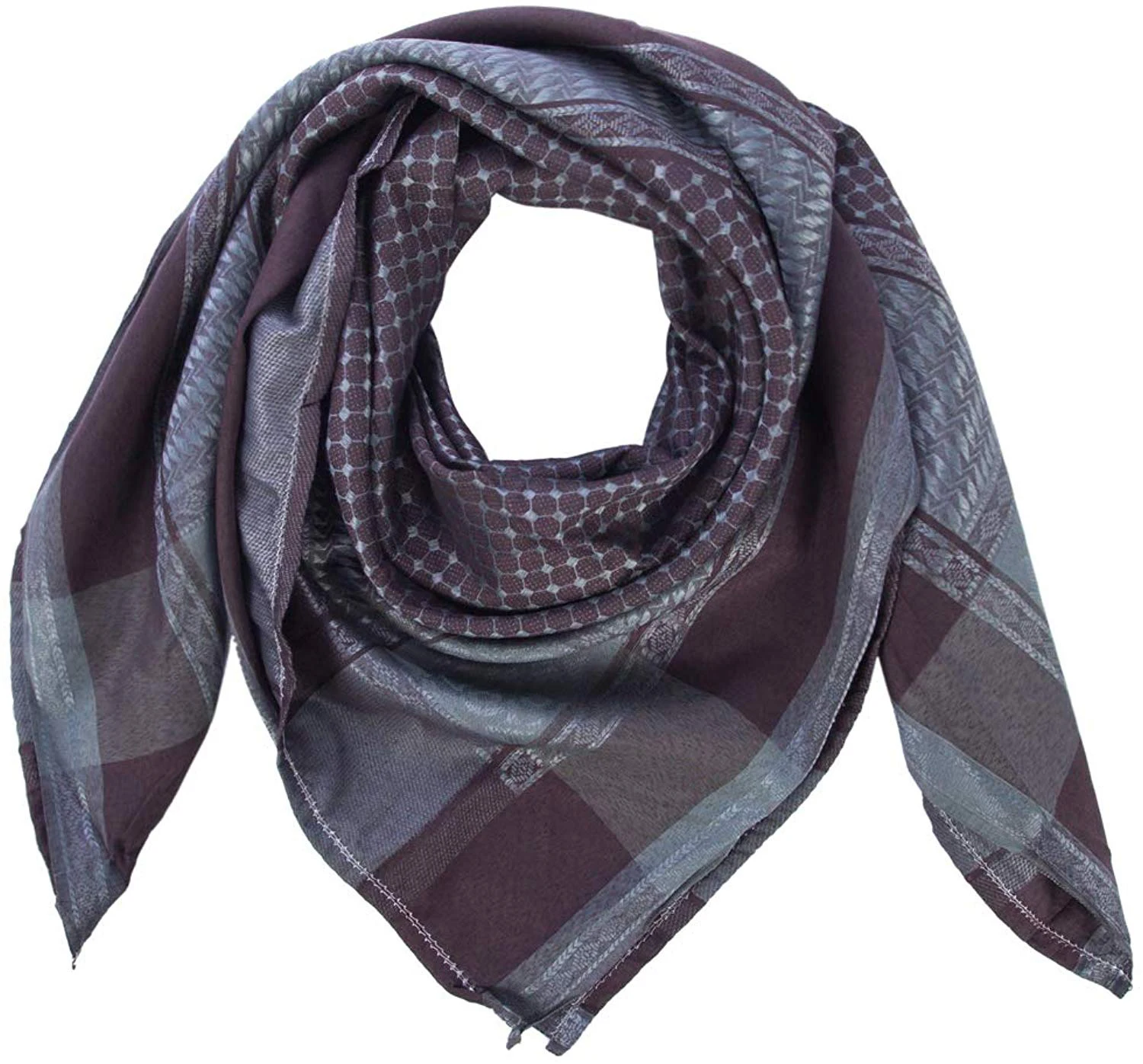 Men Cotton Shemagh Tactical Desert Wrap Keffiyeh Head Neck Scarf Arab Premium Wrap Muslim Headwear Head Scarf For Men