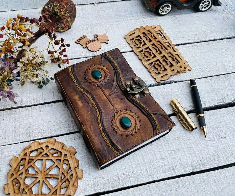 Wholesale Black Leather A5 Journal Genuine Printed Diary Notebook 50 Pcs Promotion High Quality Leather Material