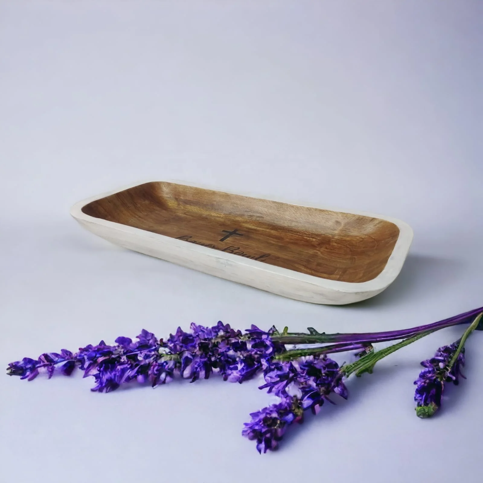 Natural grey stain Unique Halloween decorative creative hand-carved wood handicrafts antique vintage luxury candle box with lid