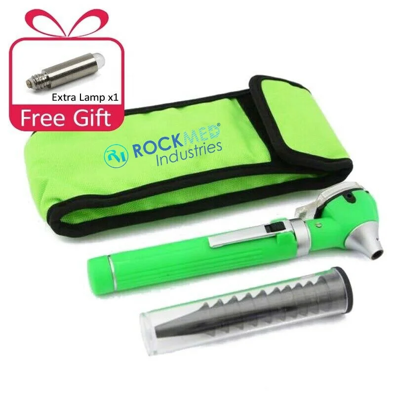 Medical Otoscope Diagnostic Kit Home Adult Kid Ear Care Cleaner Check Examination Endoscope Speculum 3X Magnifying Lens Lamp