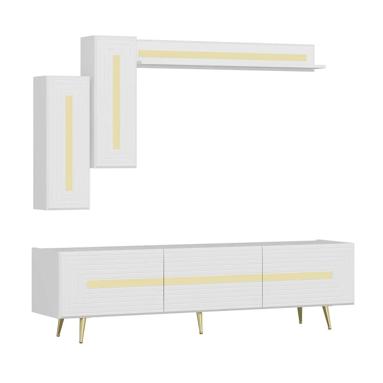 JOSE TV SET (Tv Unit + Top Module) - White