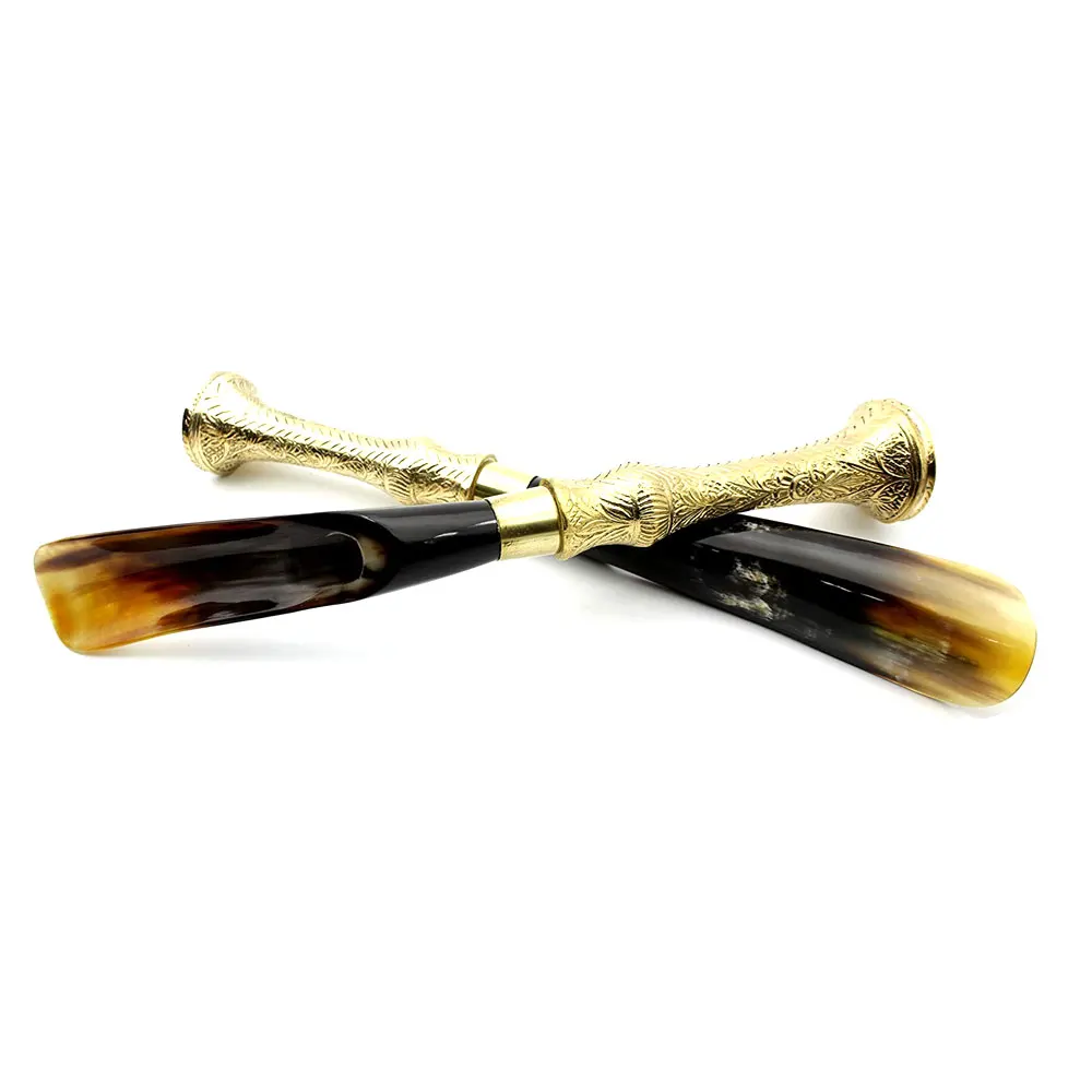 Home decor shoe horn shoes spoon shoehorn with brass handle amazon hot selling 2023 from tradnary