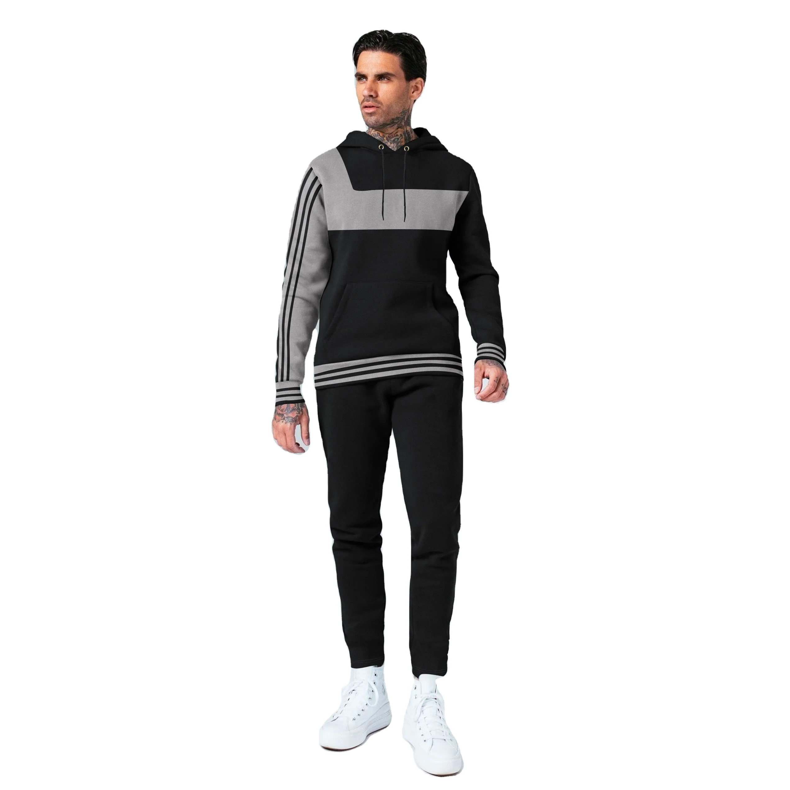 Wholesale OEM Custom Fashionable Spring Sport Wear Casual Hip Hop Men Trending Tracksuit