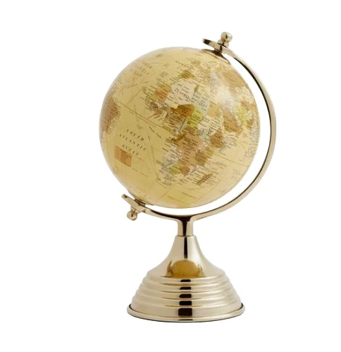 Latest Design Globe Brass Made Gold Color Desktop Tabletop Office Designer Handmade Geography Educational Supplies
