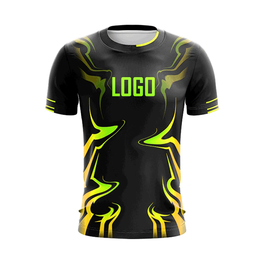 E sports Shirt Sublimation Printed E-sport Team Jersey Customized E-sports Wear Gaming Shirt Short Sleeves for Team