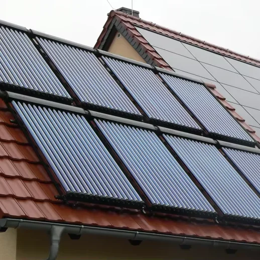 Domestic Solar Hot Water Heater and Under Floor Space Heating Solar Collector Heat Pump Solar Collector Hybrid Heating System