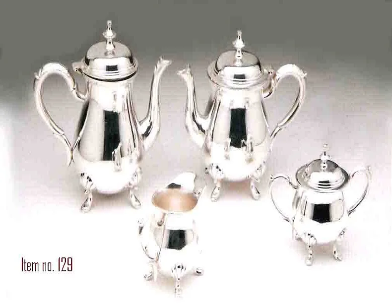 Silver Plated  Pitcher with Set Of Four Tumbler Engraved Pitcher Best For Healthy Life