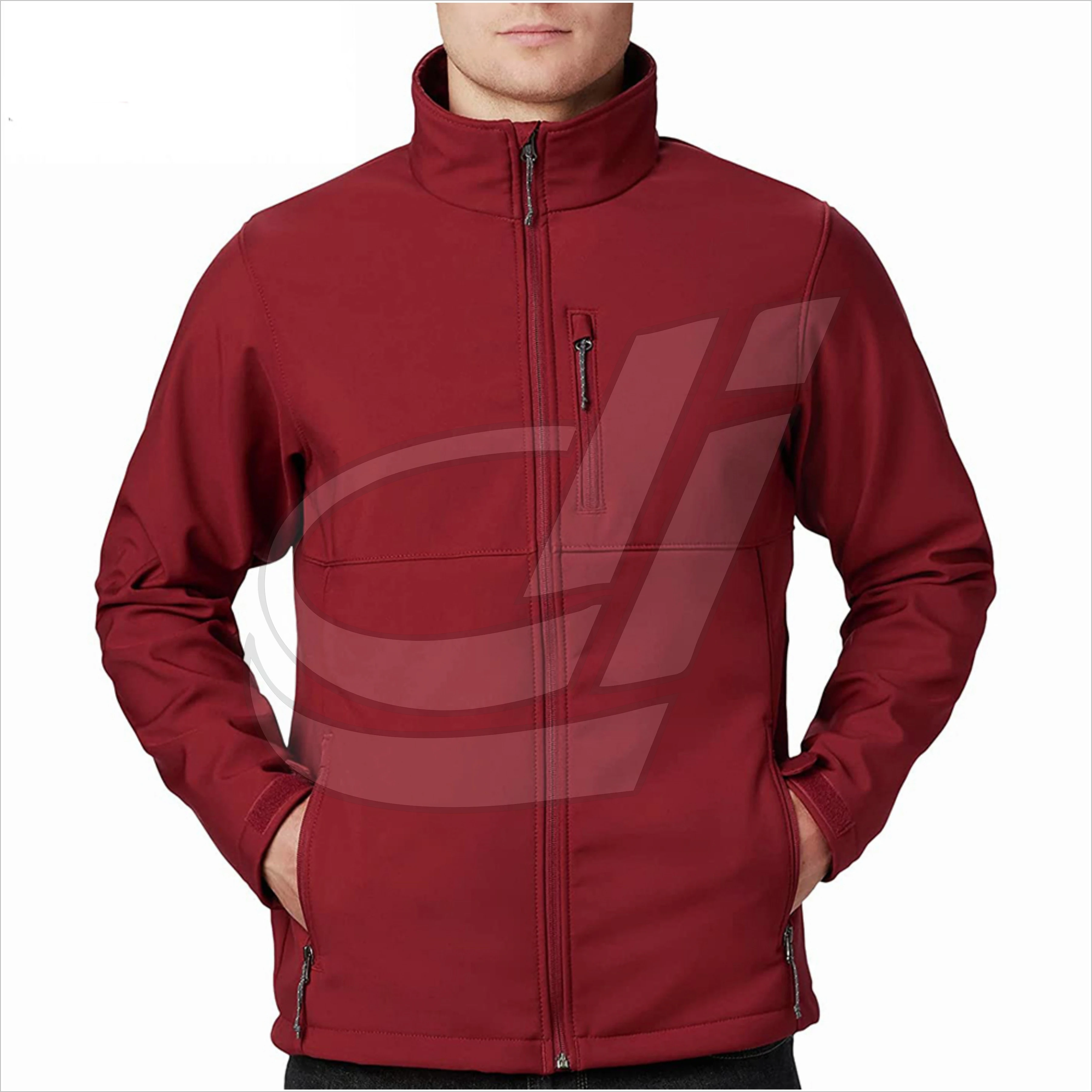 Wholesale Jackets Soft Shell For Gents Zipper Up Stand Collar Lightweight Winter Street Wear Jackets With Customized Size