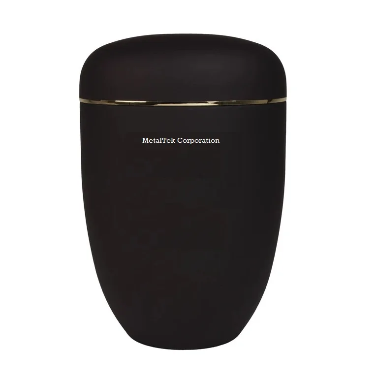 Black Antique European Cremation Urns Customized Colour Memorial Ashes Large Size Burial Funeral Urn By MetalTek Corporation