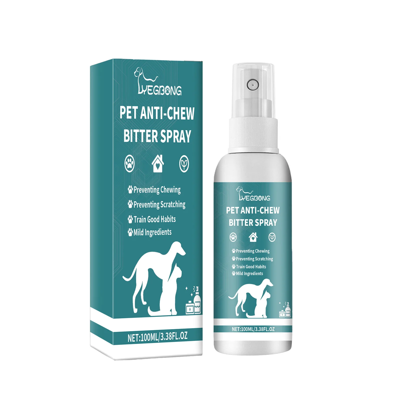 Oimmal Herbal Formula Pet Training Spray No Scratch Deterrent Spray For Dogs Cats Pet Behavior Training Cat Deterrent Spray