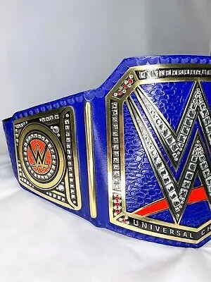 Universal Heavyweighy Wresling Championship Belt Replica Blue Strap