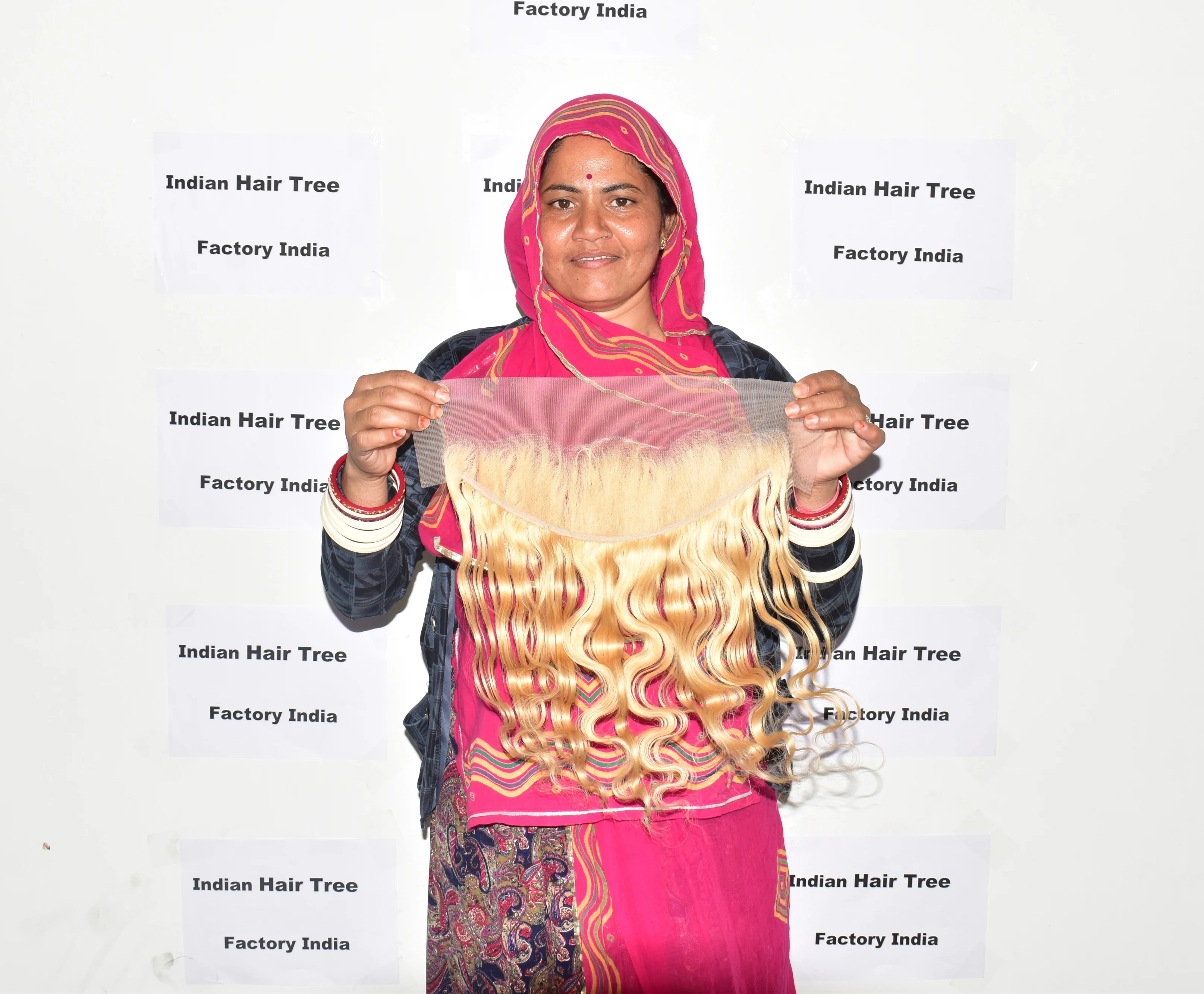 Raw virgin wholesale price cuticle aligned natural 613 Bodywave 13*4 Frontal Indian human hair wigs for black women