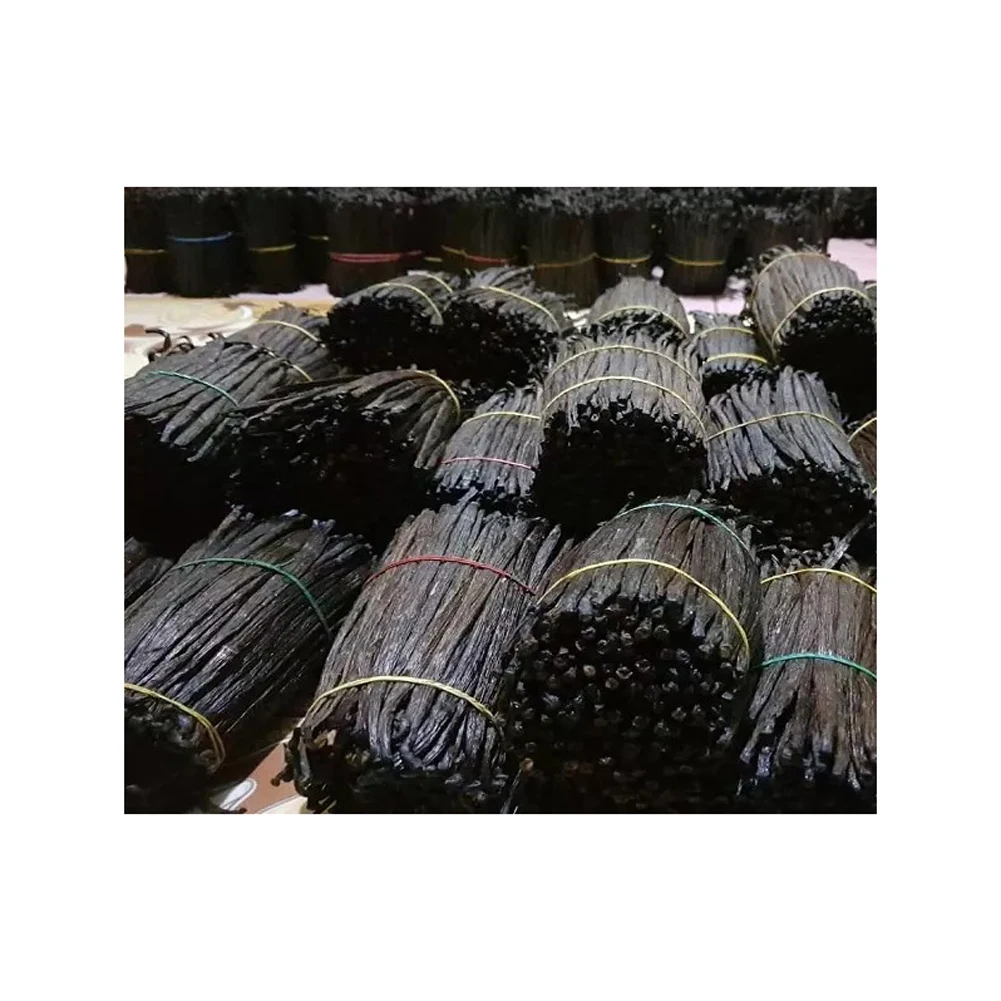 Organic Madagascar Vanilla Beans Black Vanilla Bean Wholesale Supply Best Quality Dried Vanilla in Bulk Packaging