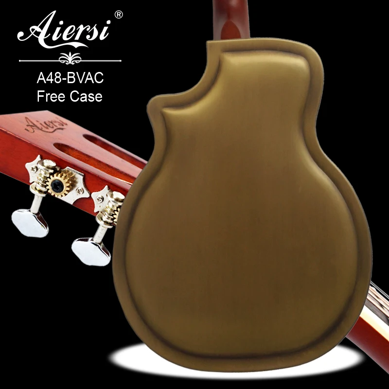 Высокое качество Китай бренд Aiersi Cutway Bell латунный корпус трехшарошечный блюз резонатор гитара низкая цена