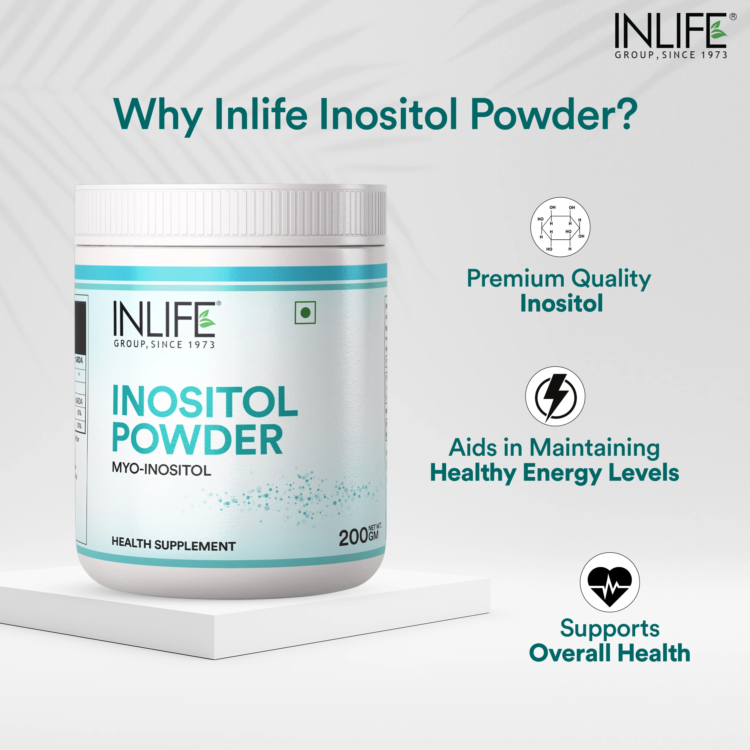 Top Quality Myo Inositol Powder Supplement | 200g (Unflavoured) high-quality ingredients health supplement