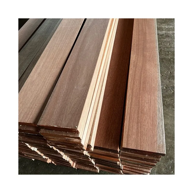 Dark Red Meranti Nemesu Solid Wood Timber for Various Structural Furniture Uses With Moulding Model Number Lumber