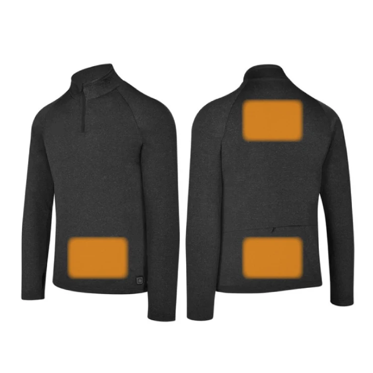 5V Unisex Warmest Long Sleeve Heated Shirt Powered By Power Bank