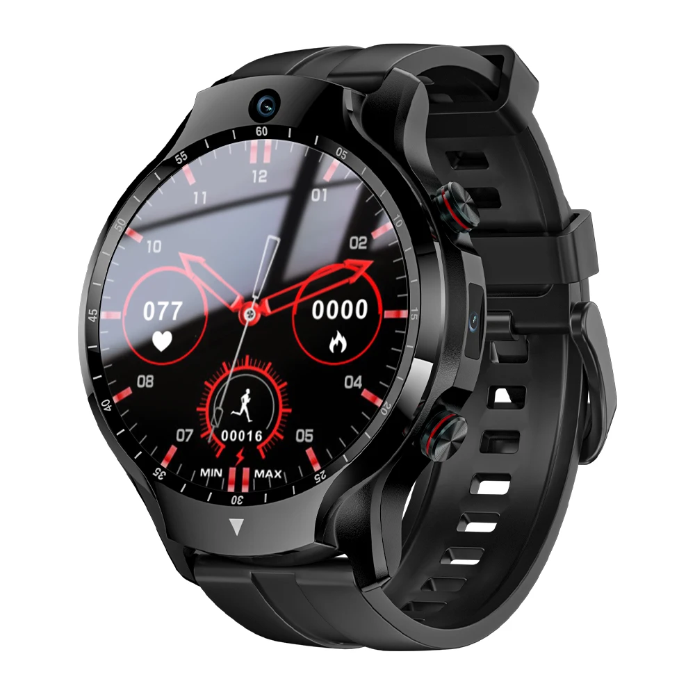 Large Capacity APPLLP5 Smart Phone Device 1.6 HD Screen Dual Camera Fitness Tracker Smart Wristband Dual System GAO FIT