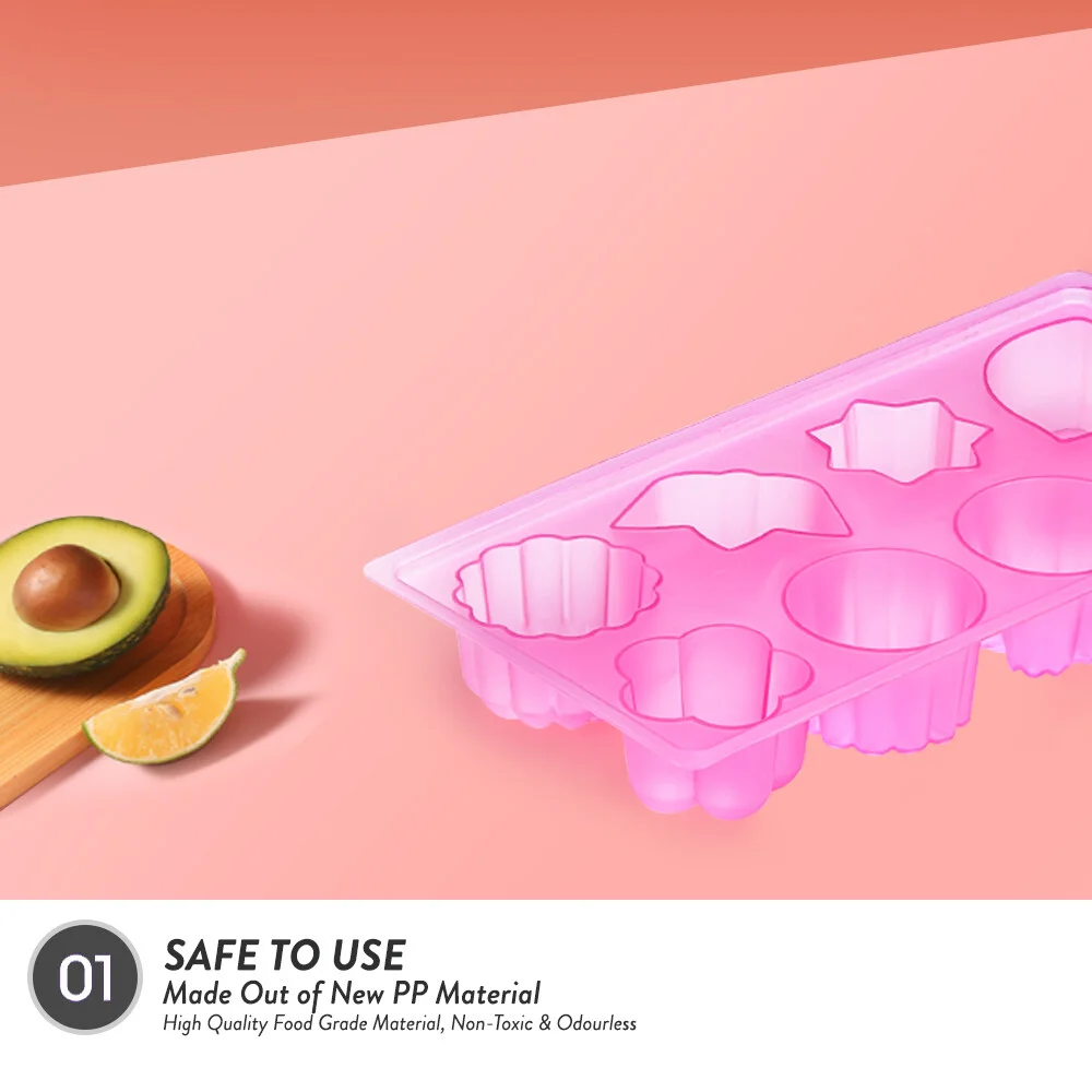 Elianware Plastic Jelly Cake Mould Malaysia Jelly Maker, Jelly Mould Pudding Maker Ice Cube Mould (2 PIECES PER PACK)