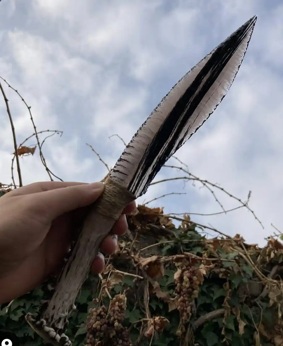 ARMENIAN Factory Price  wholesale high quality natural obsidian knife Best Quality Hand made Best Quality Hand made