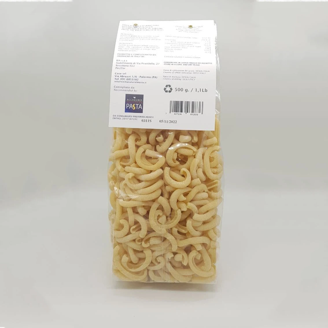 Сделанные в Италии макароны Sicilian продукты из твердых сортов пшеницы 500 г Spaccatelle натуральная композиция бронзовая вытянута
