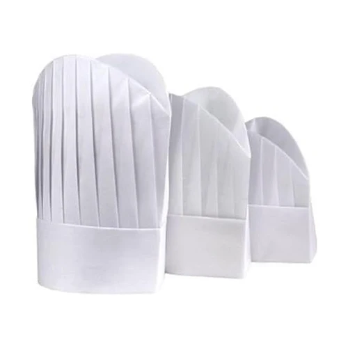 Popular Factory Direct Sales Oil-Proof And Easy To Wear Disposable Paper Chef Hat High Hat Mid Hat For Hotels