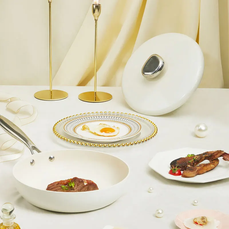 Healthy No Oil No Smoke Long Handle Easy Cooking Pan Skillet Kitchen Handle Nonstick Frying Pan