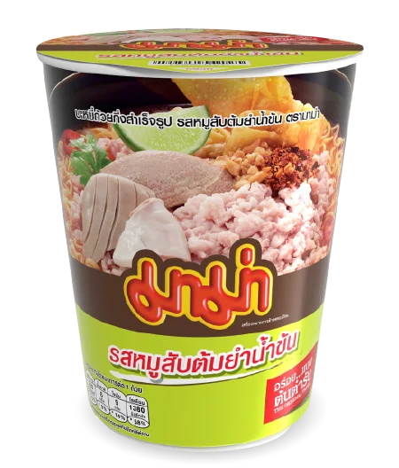 MAMA Shrimp Tom Yum Flavour hot&spicy Soup Thai Instant Noodles Cup