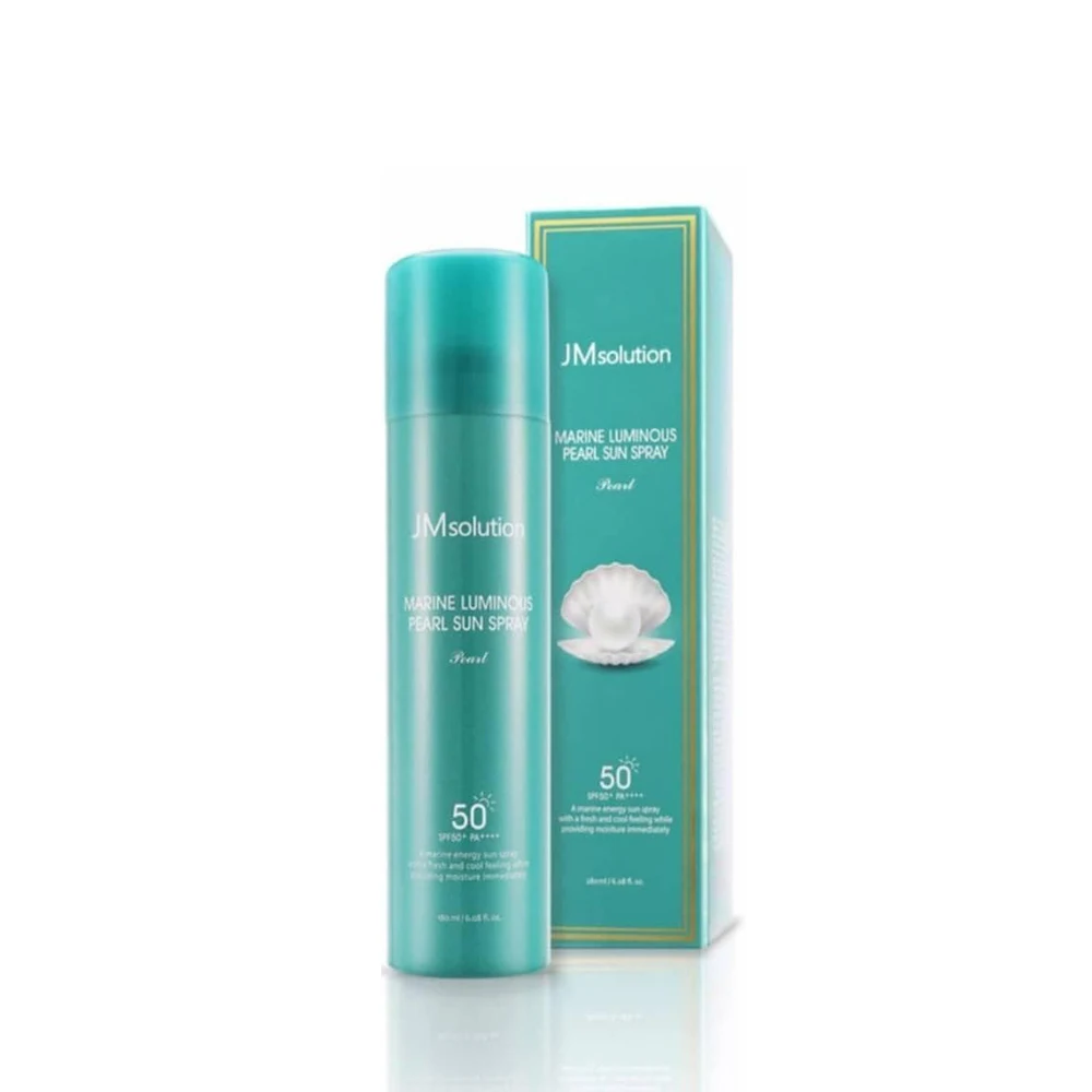 Korean Cosmetics UV Protection Effect SPF50+ PA+++ Jmsolution Marine Luminous Pearl Sun Spray Pearl 180mL