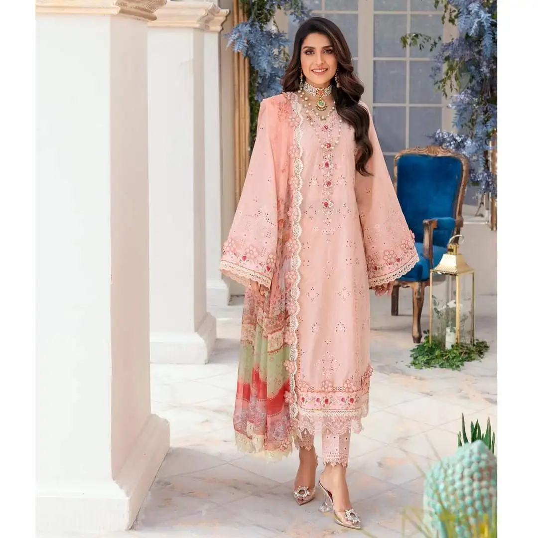 Hot Selling New Pakistani Free Size Dress Designer Salwar Kameez Embroidery Pakistani and Indian Stylish Women Dress