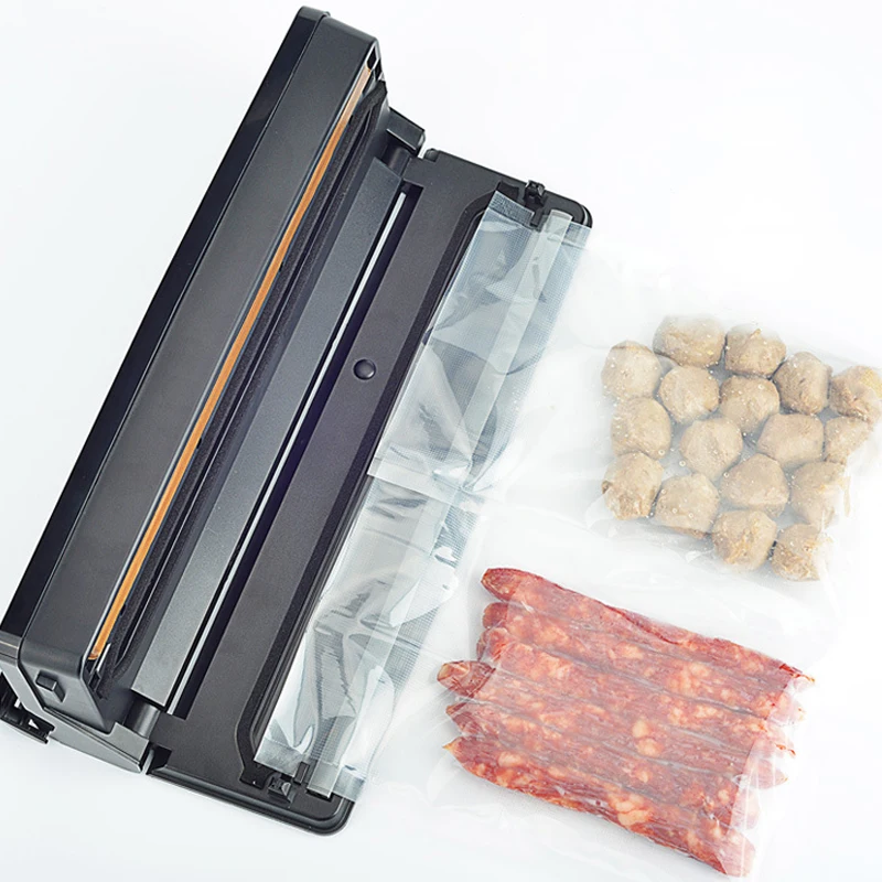 Compact One-Touch Automatic Food Sealer Automatic Food Saver Powerful Vacuum Sealer Machine  With Cutter and Dry Moist Mode