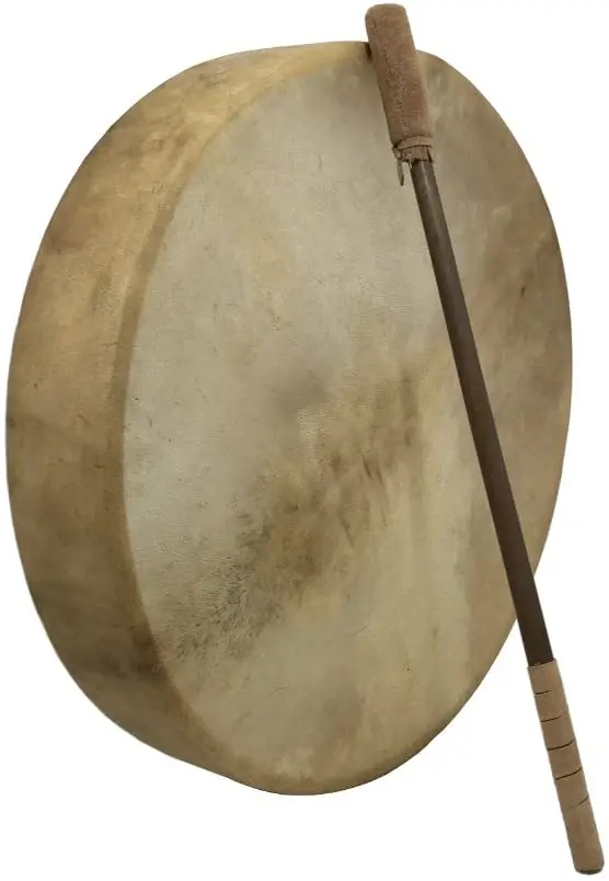 50cm Cowhide Shamanic Shaman Drum Round Music Sound Therapy