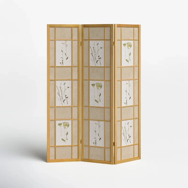 6 Panel Room Divider  Wood Room Dividers and Folding Privacy Screens Partition Wall Dividers Room Separator for Bedroom