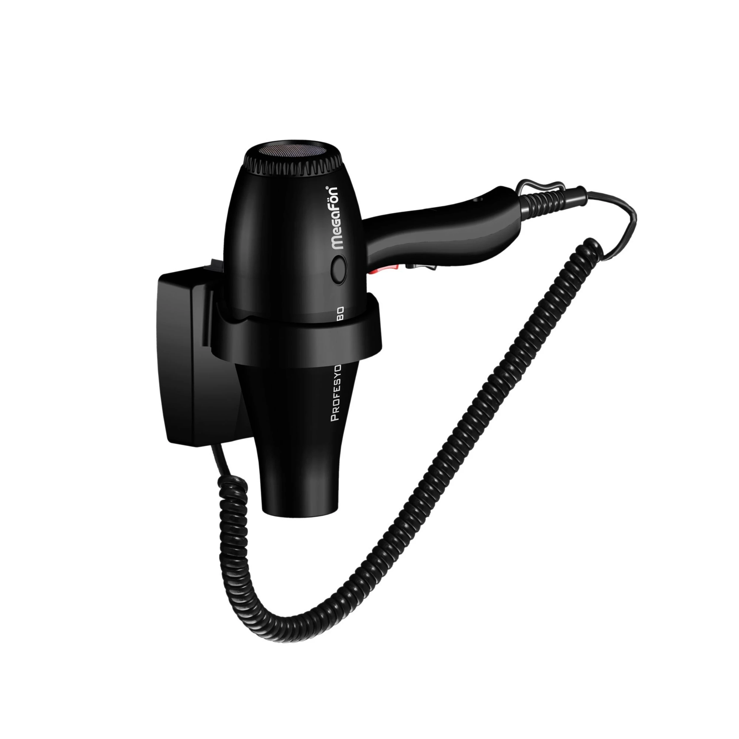 Professional Wall Mounted Hair Dryer Hotel ABS Plastic Hair Dryer With Shaver Sockets 2300W