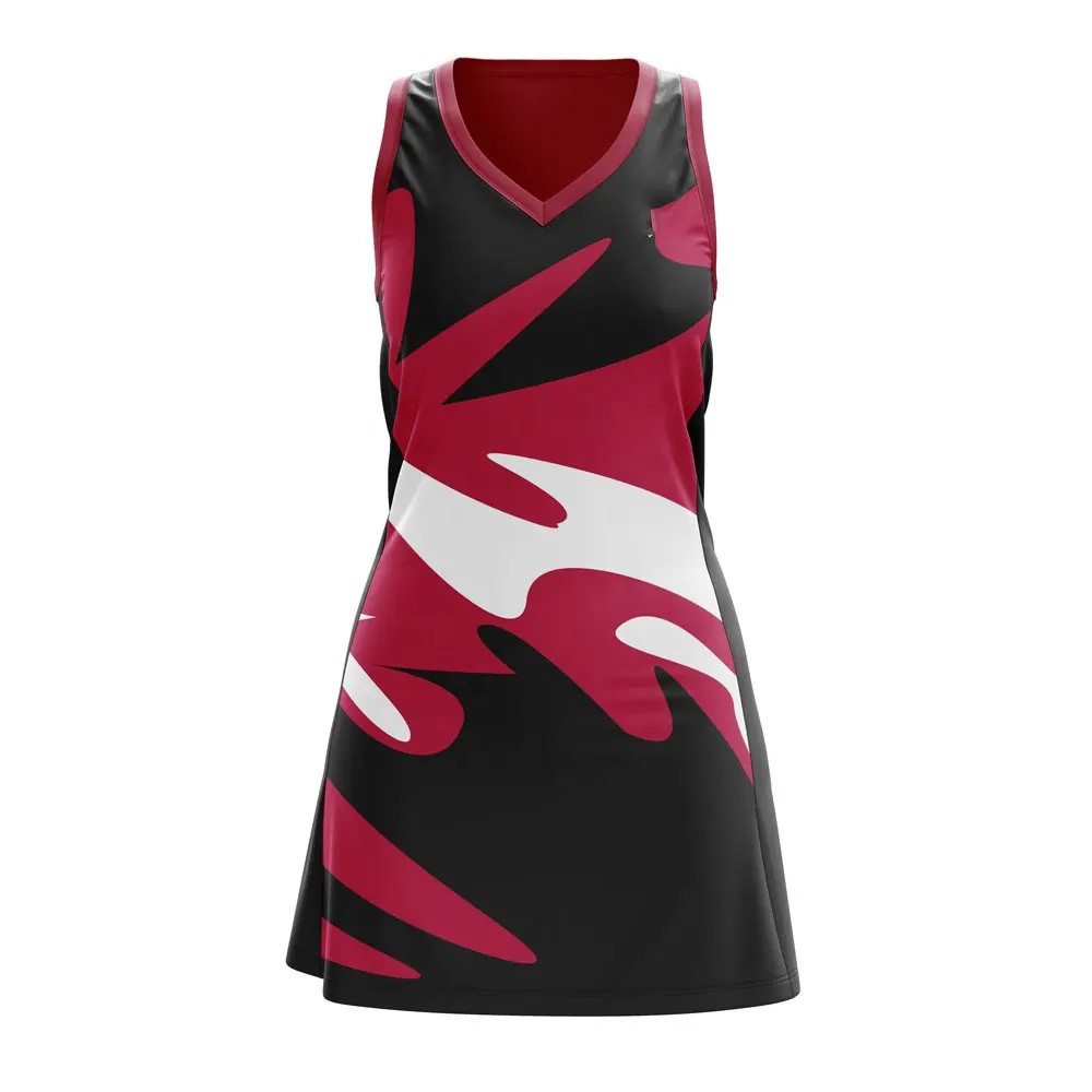 Custom Made Sublimated Netball Uniforms Dresses OEM Popular Girls Womens Netball Uniform For Women Best Selling Netball Uniform