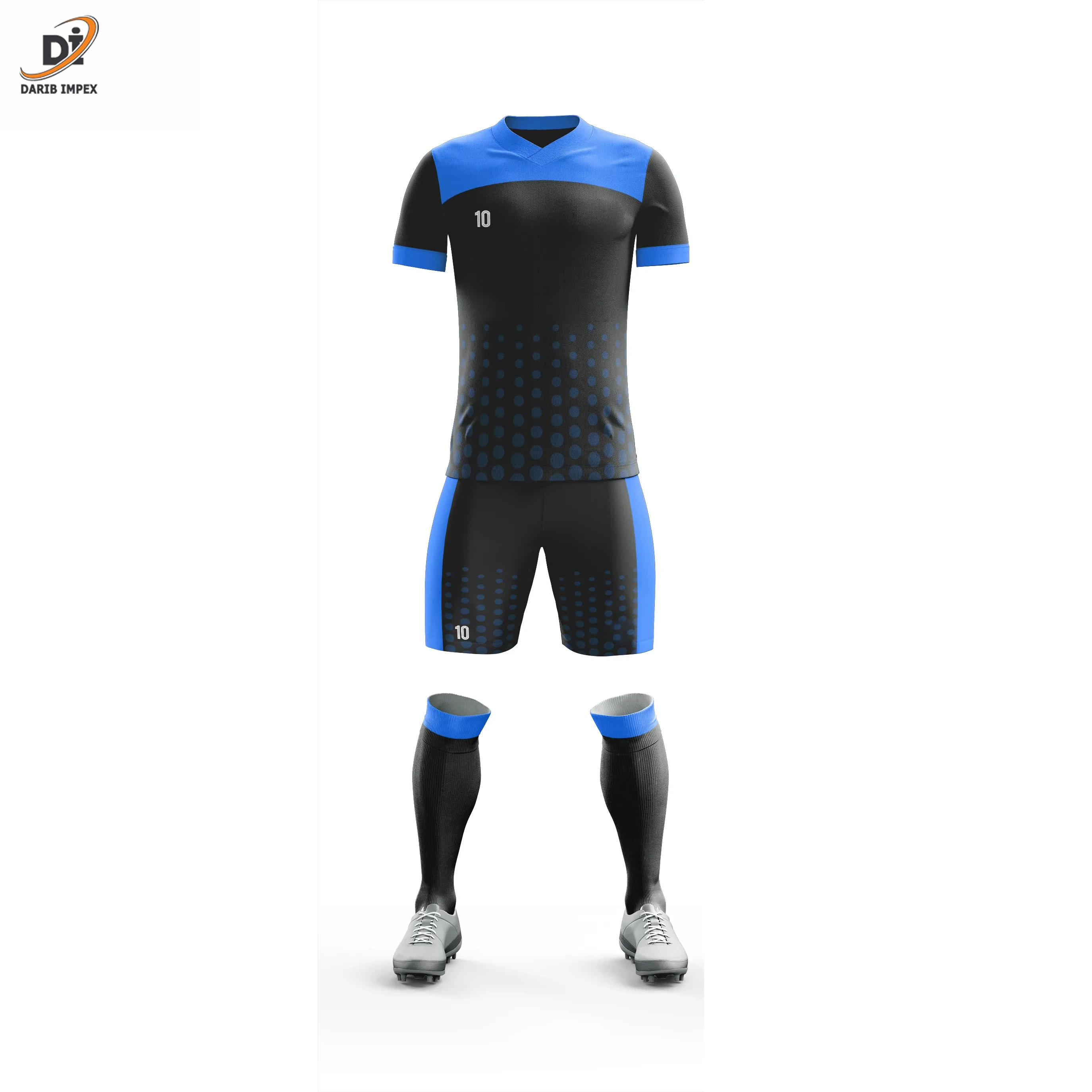 High Quality Solid Color Soccer Uniform 100% Polyester Soccer Uniform Team Wear Soccer Uniform