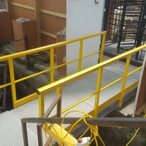 FRP GRP Handrail platform Pultrusion Tube with Anti-UV Corrosion Resistance fiberglass frp ladder FRP handrail railing system
