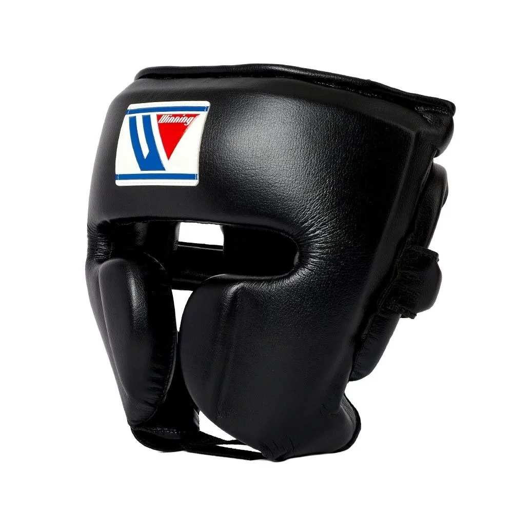 Hot Selling Custom Made Black Boxing Sparring Set Winning Training Gear with Leather Gloves Head and Groin Guard for Muay Thai