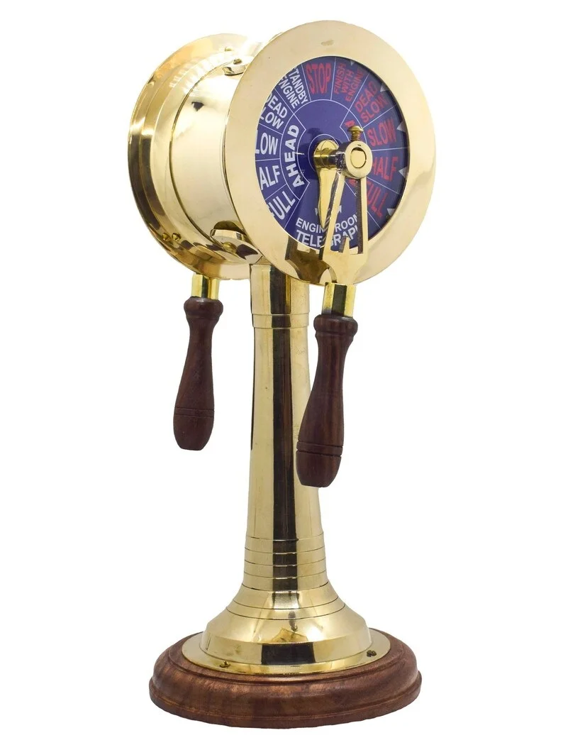 Brass Telegraph Nautical Designer Metal Crafts Pen Holder Nautical Vintage Style Telegraph Marien use Collectible Marine