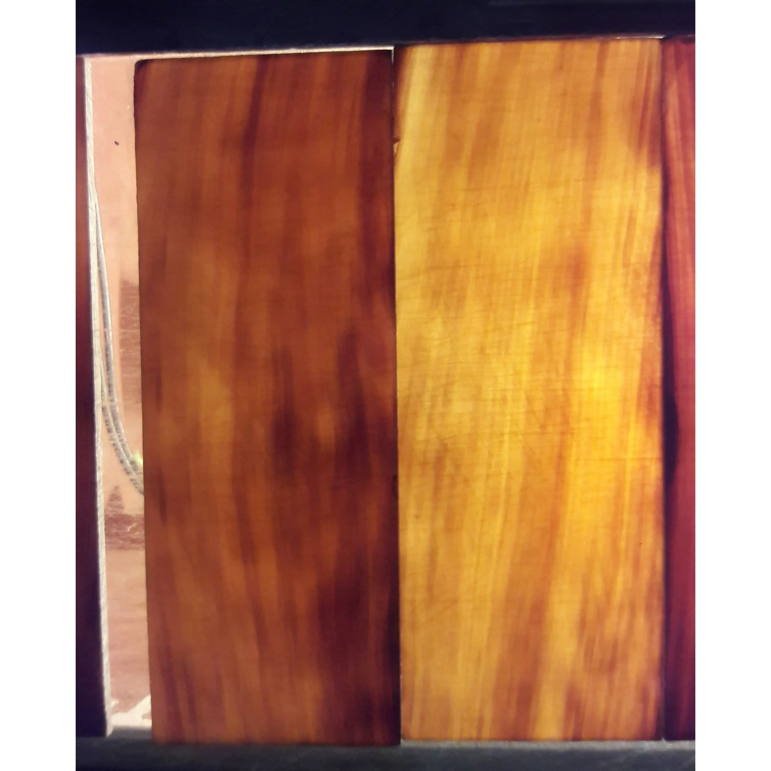 agate 100% Natural Water Buffalo Horn Plates From India Colorful Horn Plate Customizes Size Indian Horn Scale