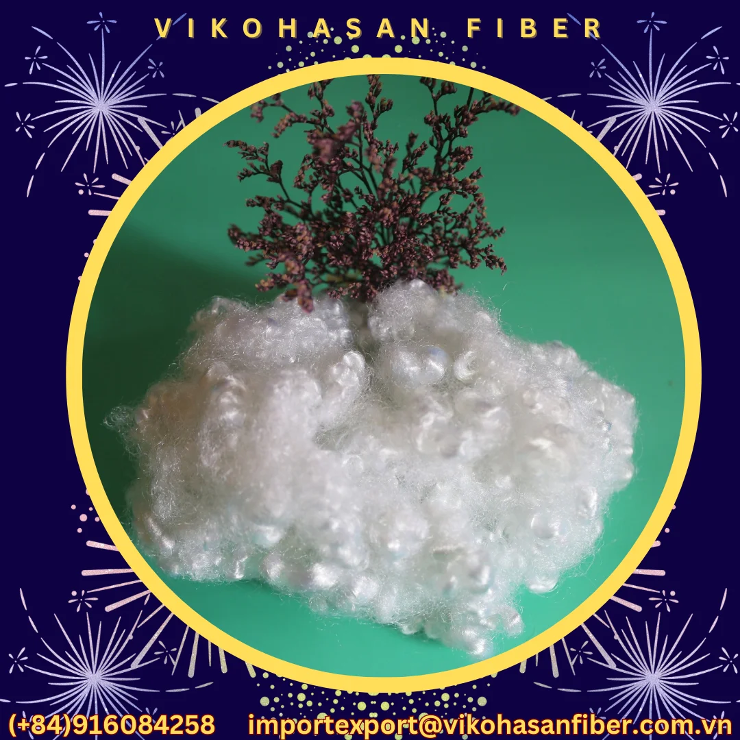 Polyester Fiber Holow Conjugated Siliconized HCS White Recycled GRS Fibers For fill toy pillow quilt blanket sofa furniture