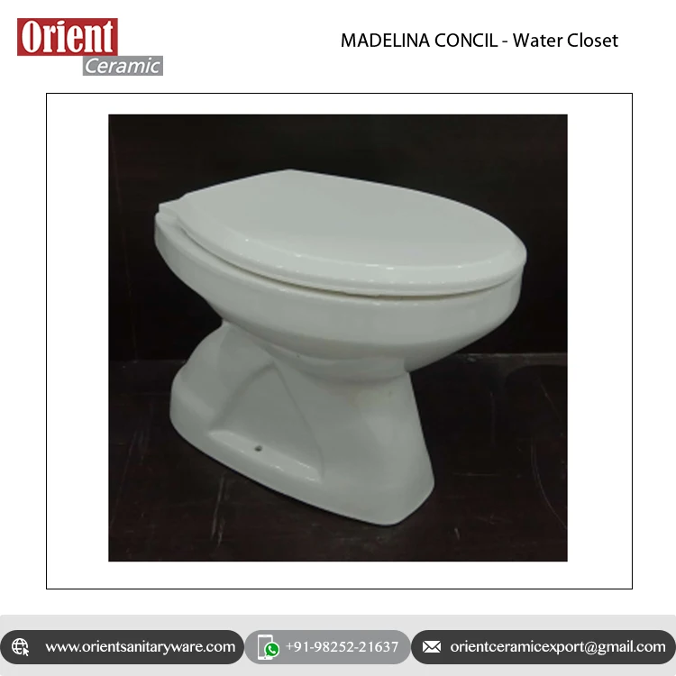 Leading Exporter of Top Quality Widely Used Sanitary Ware Floor Mounted White Ceramic W.C Water Closet Toilet for Bulk Order