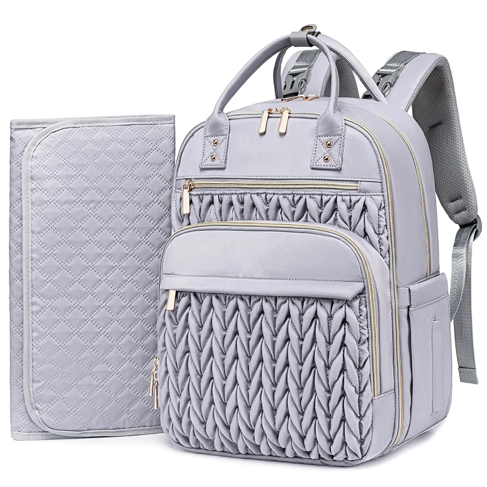 Factory Custom Large Mommy Bag Baby Diaper Bag Backpack with Changing Pad Waterproof Travel Nappy Organizer Baby Stroller Bags