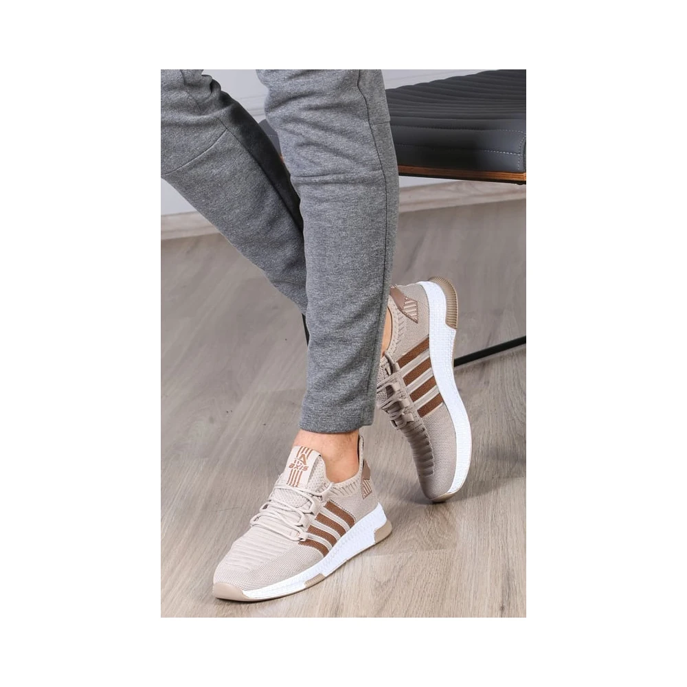 Лучшее качество и другой дизайн обуви мужские полосатые Бежевые кроссовки для продажи