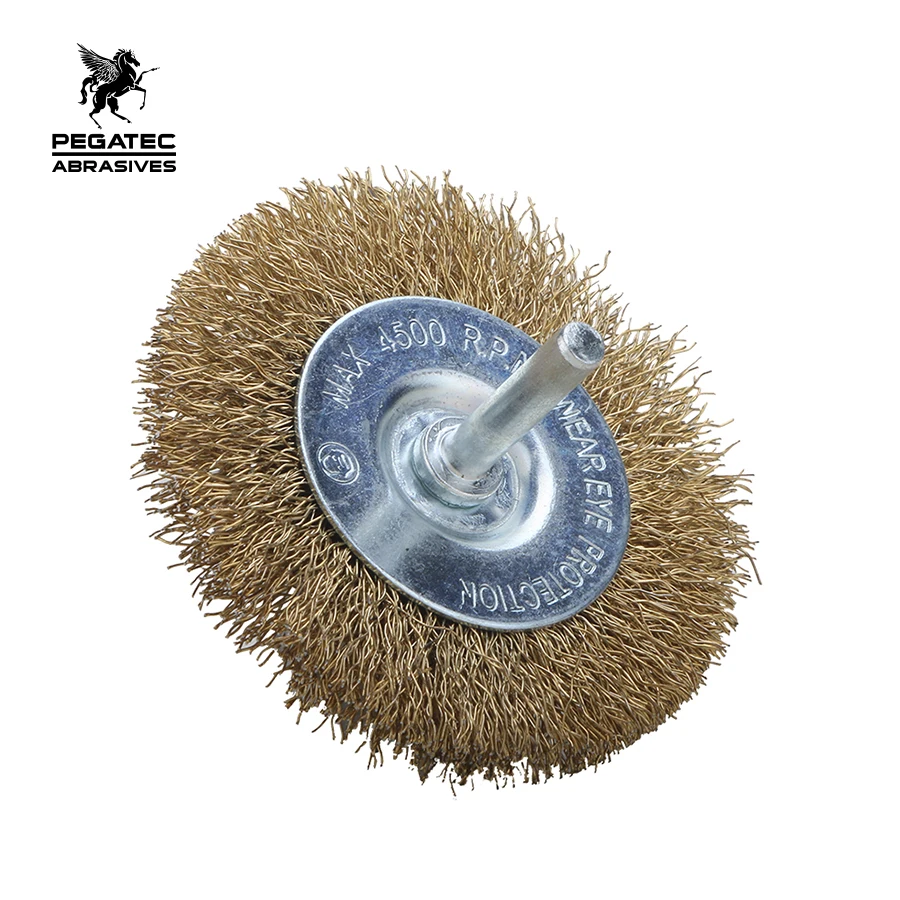 PEGATEC flap steel metal removing round electric tool wire brush