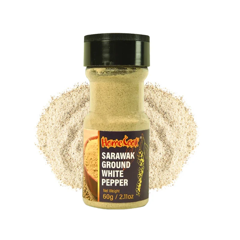 100% Pure Sarawak Ground White Pepper Powder Spices Mixed 70g Halal Certified Well Packed from Malaysia