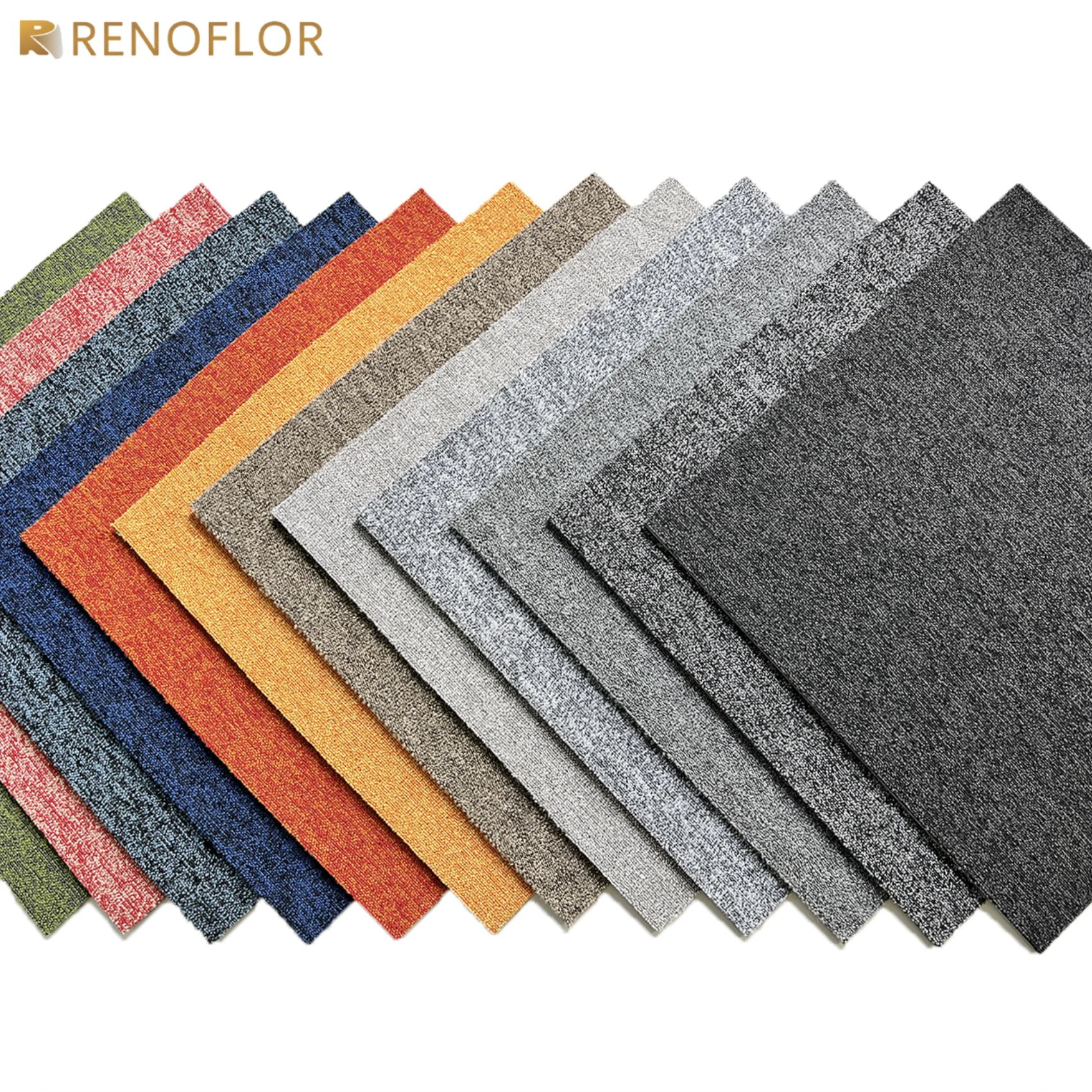 Commercial Floor Residential & Commercial PVC Backing Office Flooring Nylon Plain 50x50 Square Carpet Tiles