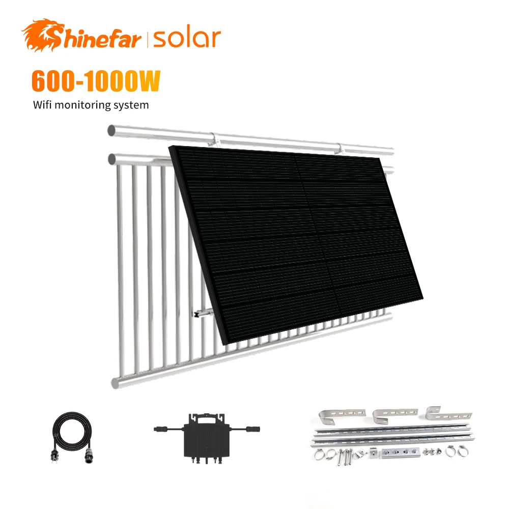 Shinefar 600w 700w on grid mini Solar system Micro inverter with Relay